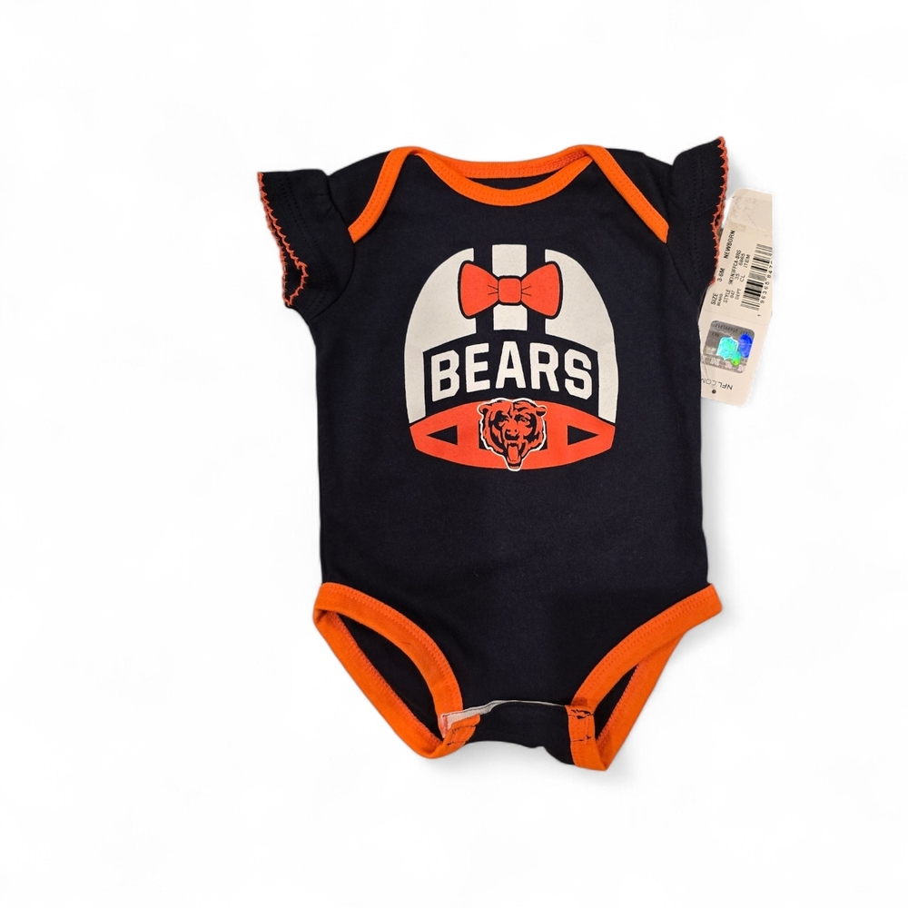 Chicago Bears Baby Girl Onsie. Size 3/6 Months